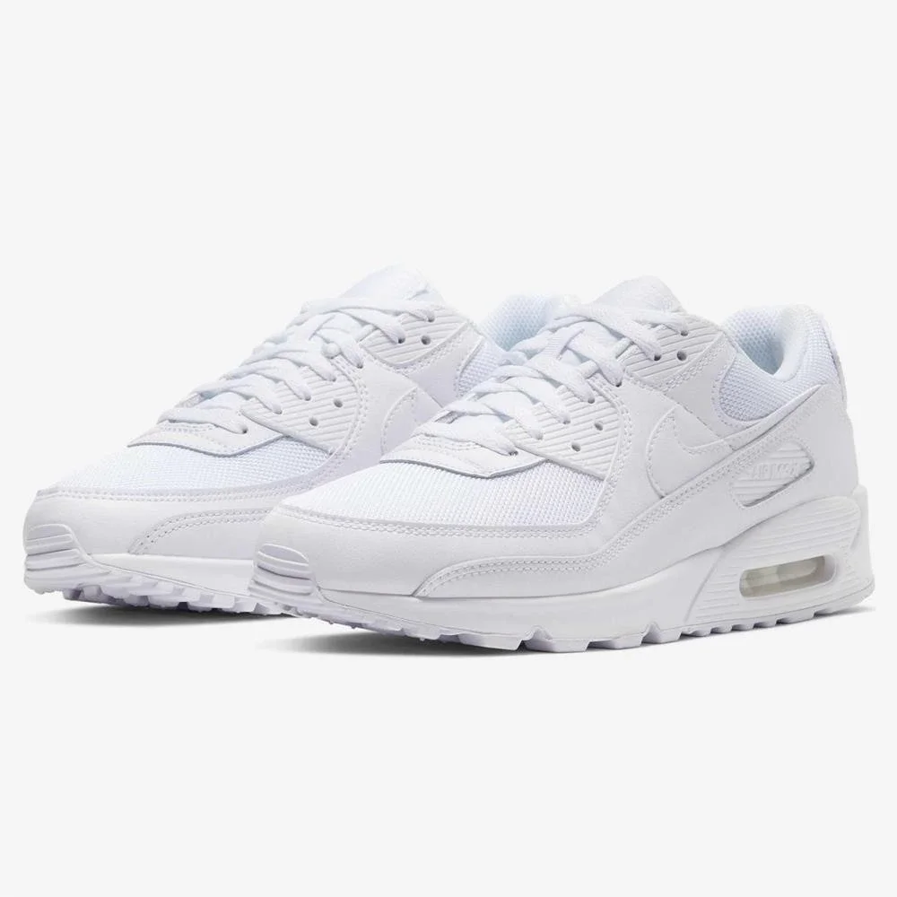 Mens Size 14- Nike Air Max 90 Triple White Shoes Sneakers CN8490 100 NEW